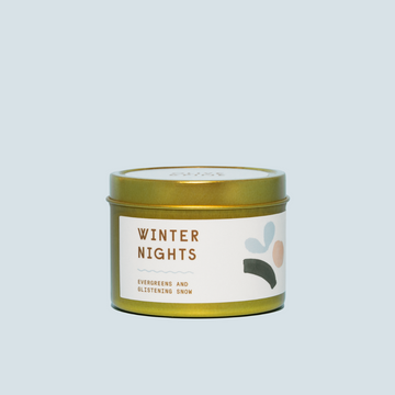 Winter Nights Travel Candle