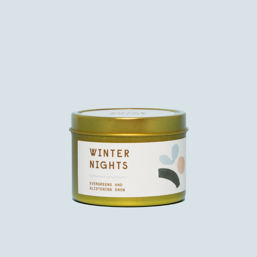 Winter Nights Travel Candle
